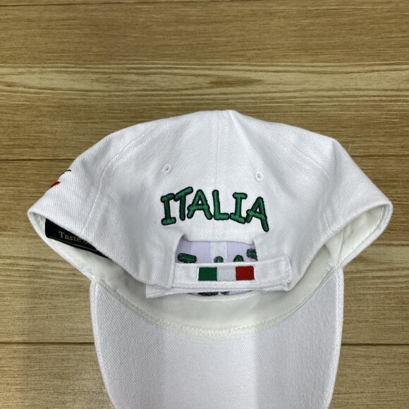 Italia Baseball Cap Embroidered Adjustable Hat Italia Soccer White - Picture 11 of 12